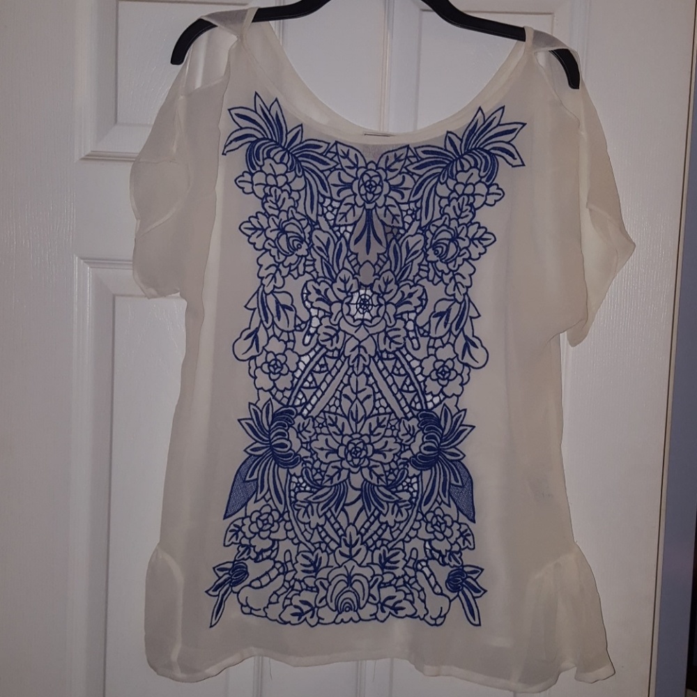 Anthropologie Baraschi Blouse, Size Large